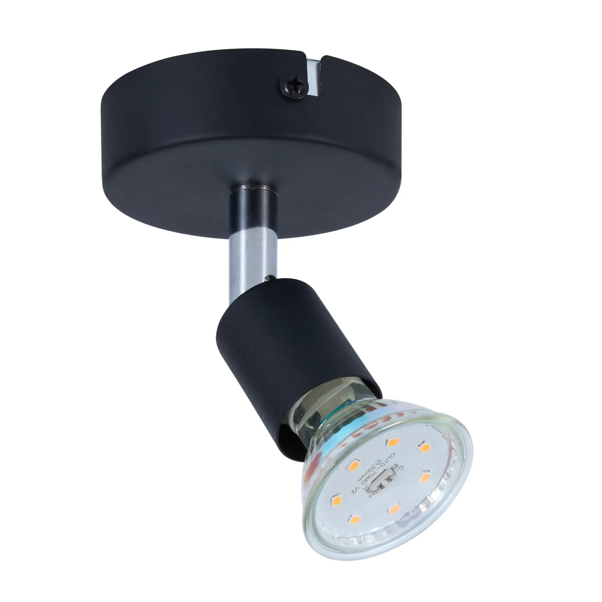 LED Leuchte 1er Spot Linos 1 schwarz Ø 8 x 11 cm warmweiß