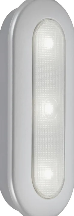 LED Unterbauleuchte Row Push Light batteriebetrieben, silberfarben