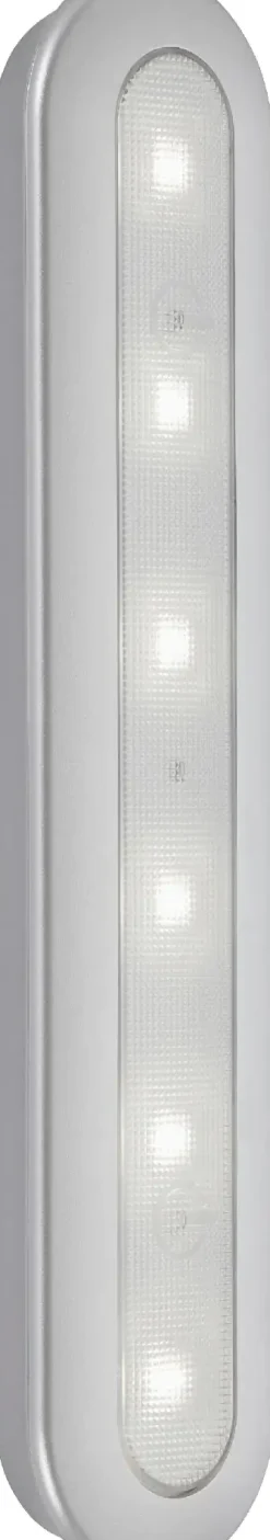 LED Unterbauleuchte Row Push Light batteriebetrieben, silberfarben