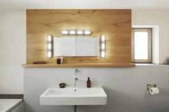 Ledvance Smart+ LED Badleuchte Orbis Duplo silber 57,5 x 6 cm 27 W dimmbar