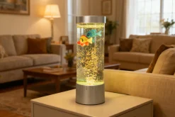 LED-Wassersäule Aquafee Ø 10,5 x 32 cm silber