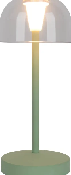 Light & More LED Akku-Tischleuchte Gomba mint dimmbar