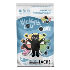 Lucky Lou Foodcode Katzentrockenfutter Adult Geflügel & Lachs 1,7 kg