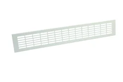 Marley Lüftung Lüftungsblech Alu 500 x 80 mm, mit Rechtecklochung, weiß