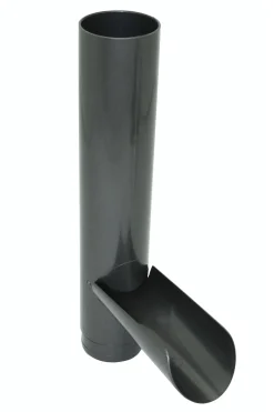 Marley Wasserablaufklappe, DN 75, anthrazit metallic
