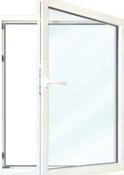 Meeth Fenster 120 x 120 cm DIN rechts 1 flügelig Dreh-Kipp weiß