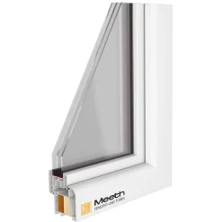 Meeth Fenster 100 x 60 cm DIN links 1 flügelig Dreh-Kipp weiß