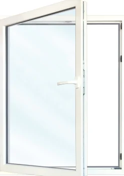 Meeth Fenster 100 x 100 cm DIN links 1 flügelig Dreh-Kipp weiß