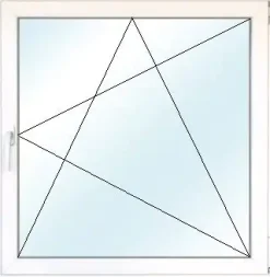 Meeth Fenster 100 x 75 cm DIN rechts 1 flügelig Dreh-Kipp weiß
