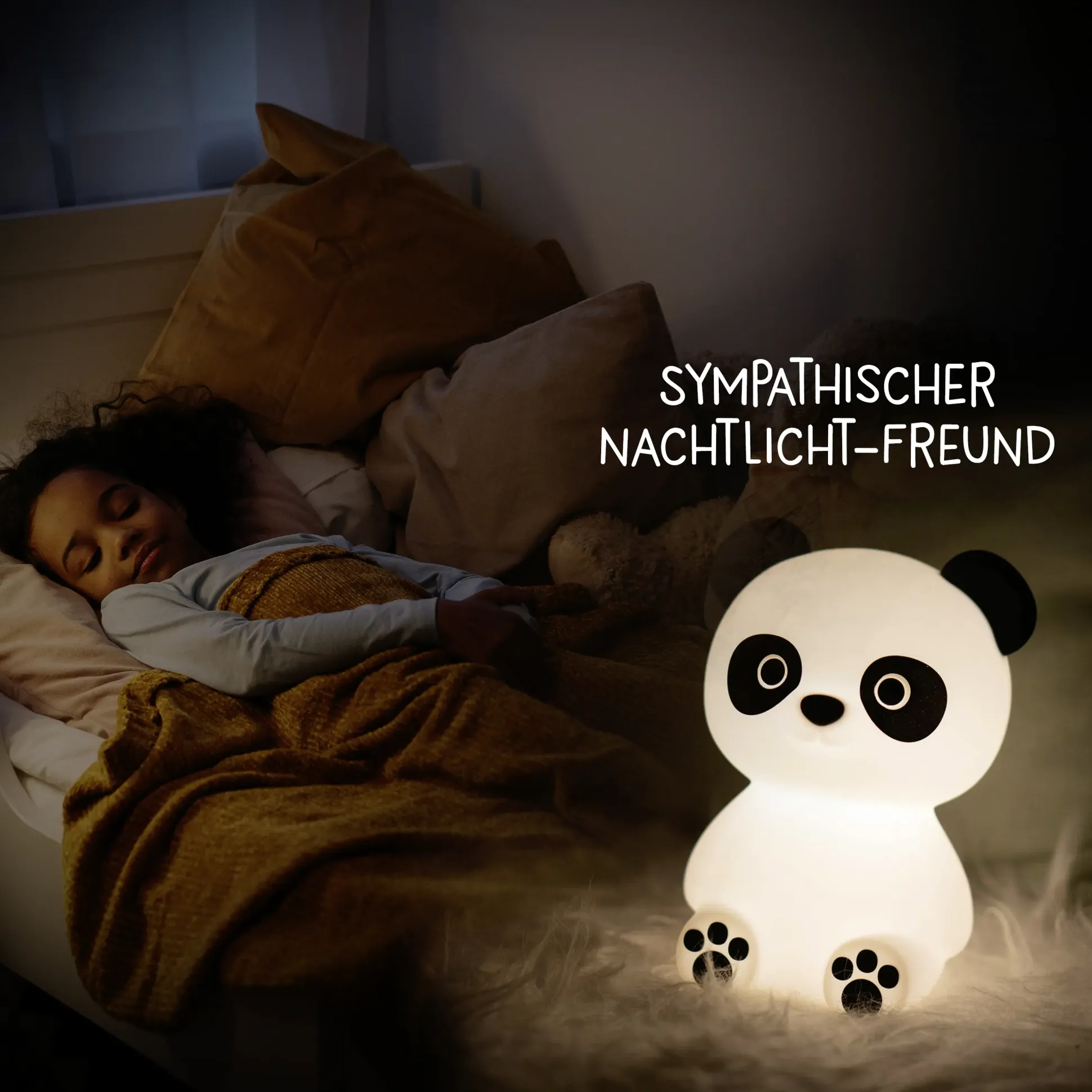 Megalight LED Deko Licht Paddy Panda 3W, RGBW, weiß