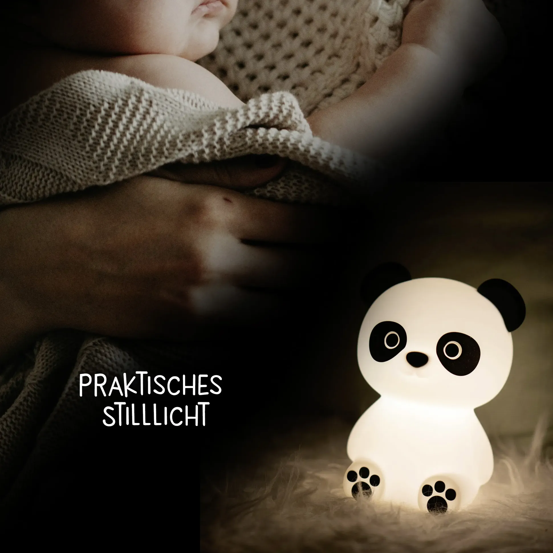 Megalight LED Deko Licht Paddy Panda 3W, RGBW, weiß