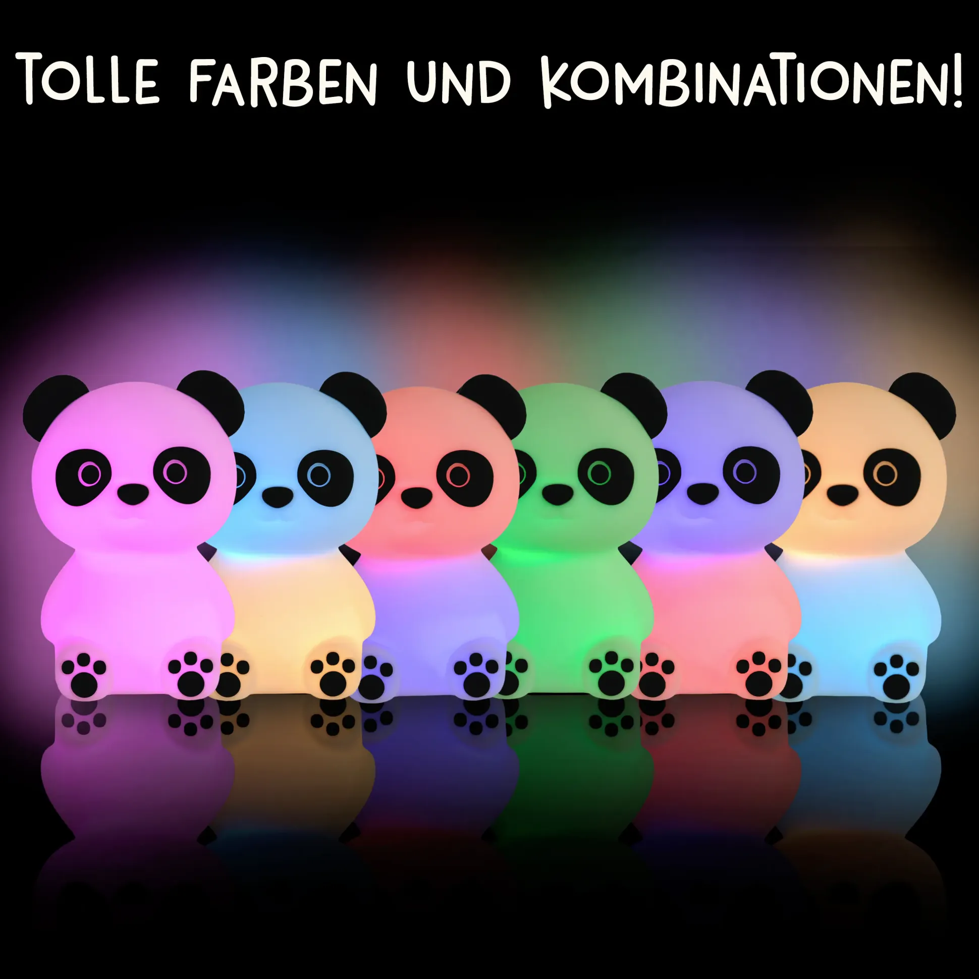 Megalight LED Deko Licht Paddy Panda 3W, RGBW, weiß