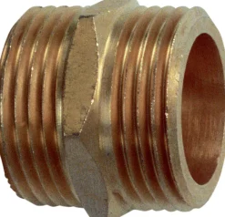 Meister Cornat Messing Doppelnippel Beidseitig AG 3/4"