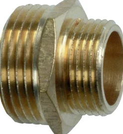 Meister Cornat Messing Gewindenippel AG 1" + AG 3/4"