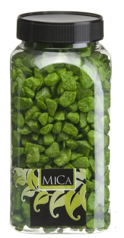 Mica Decorations Dekorative Steine grün 650 ml 1 kg