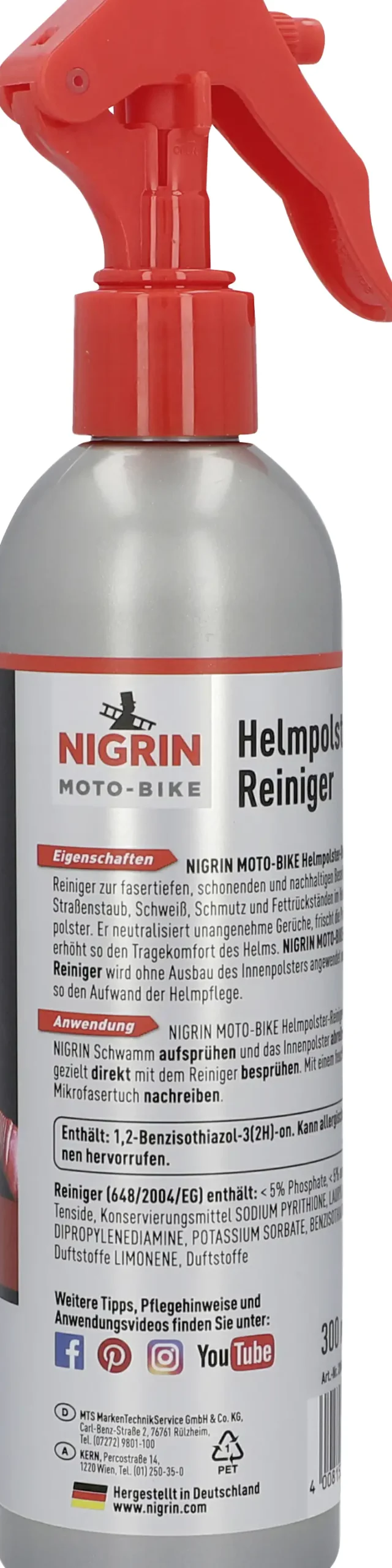 Nigrin MOTO-BIKE Helmpolster-Reiniger 300ml