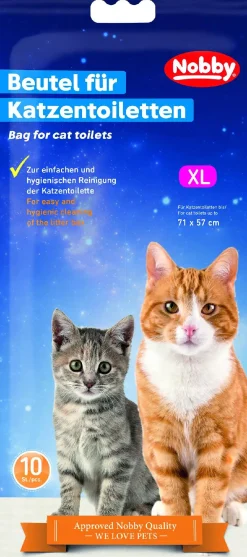 Nobby Beutel für Katzentoiletten XL für Toiletten bis 71 x 57 cm 10Stück