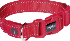 Nobby Halsband Flash Mesh rot mit 3 Leuchtmodi