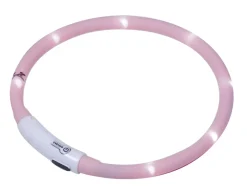 Nobby LED Leuchthalsband Puppy rosa für Welpen mit kurzem Fell