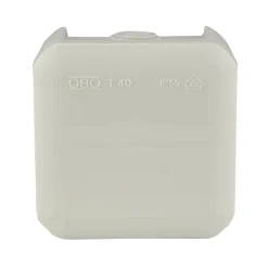 OBO Aufputz-Abzweigkasten 2-fach CD500, IP55 m Kl 90x90x52mm grau