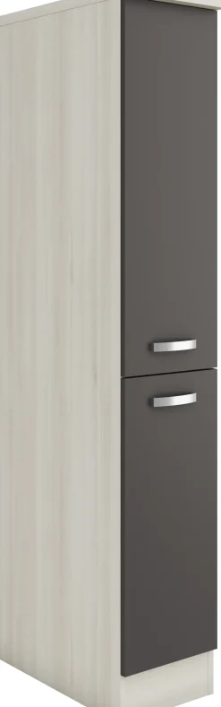 Optifit Apothekerschrank Faro 220 anthrazit/akazie 30 cm