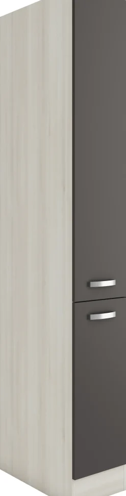 Optifit Apothekerschrank Faro 220 anthrazit/akazie 30 cm