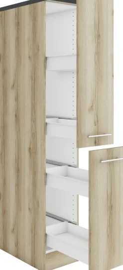 Optifit Apothekerschrank Livorno 290 eiche 30 cm