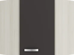 Optifit Eckoberschrank Faro 220 anthrazit/akazie 60 cm