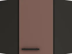 Optifit Eckoberschrank Nizza 407 rostrot/anthrazit matt 60 cm