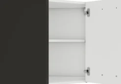 Optifit Eckoberschrank Rimini 409 nussbaum/anthrazit 60 cm