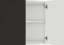 Optifit Eckoberschrank Verona 405 steingrün/anthrazit 60 cm