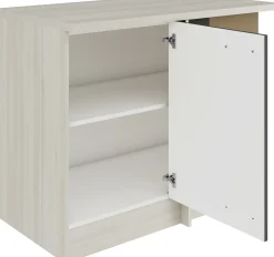 Optifit Eckunterschrank Faro 220 anthrazit/akazie 110 cm