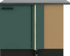 Optifit Eckunterschrank Verona 405 steingrün/anthrazit 110 cm