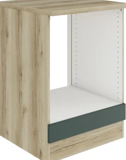 Optifit Herdumbauschrank Savona 405 steingrün/eiche 60 cm