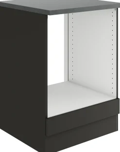 Optifit Herdumbauschrank Madrid 420 anthrazit 60 cm