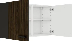Optifit Oberschrank Rimini 409 nussbaum/anthrazit 100 cm