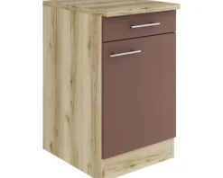 Optifit Unterschrank Bari 407 rostrot/eiche 50 cm