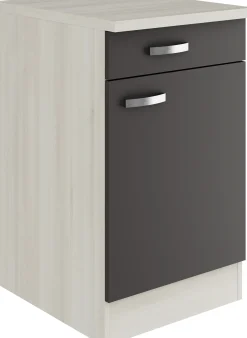Optifit Unterschrank Faro 220 anthrazit/akazie 50 cm