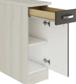 Optifit Unterschrank Faro 220 anthrazit/akazie 30 cm