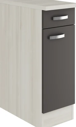 Optifit Unterschrank Faro 220 anthrazit/akazie 30 cm