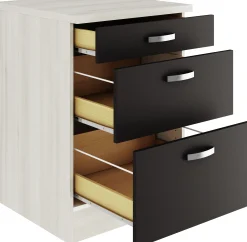 Optifit Unterschrank Faro 220 anthrazit/akazie 60 cm