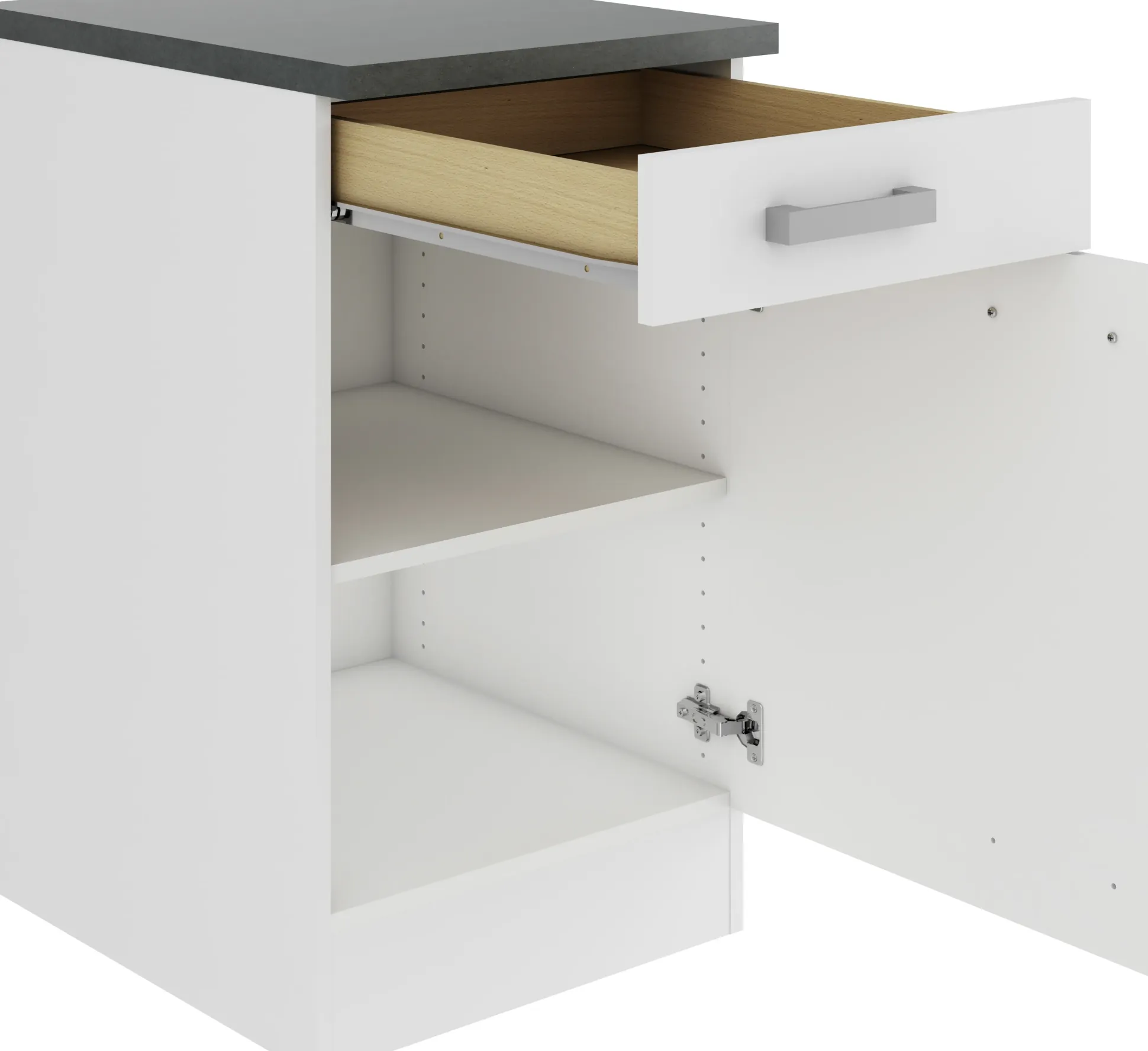 Optifit Unterschrank Oslo 214 weiß 50 cm