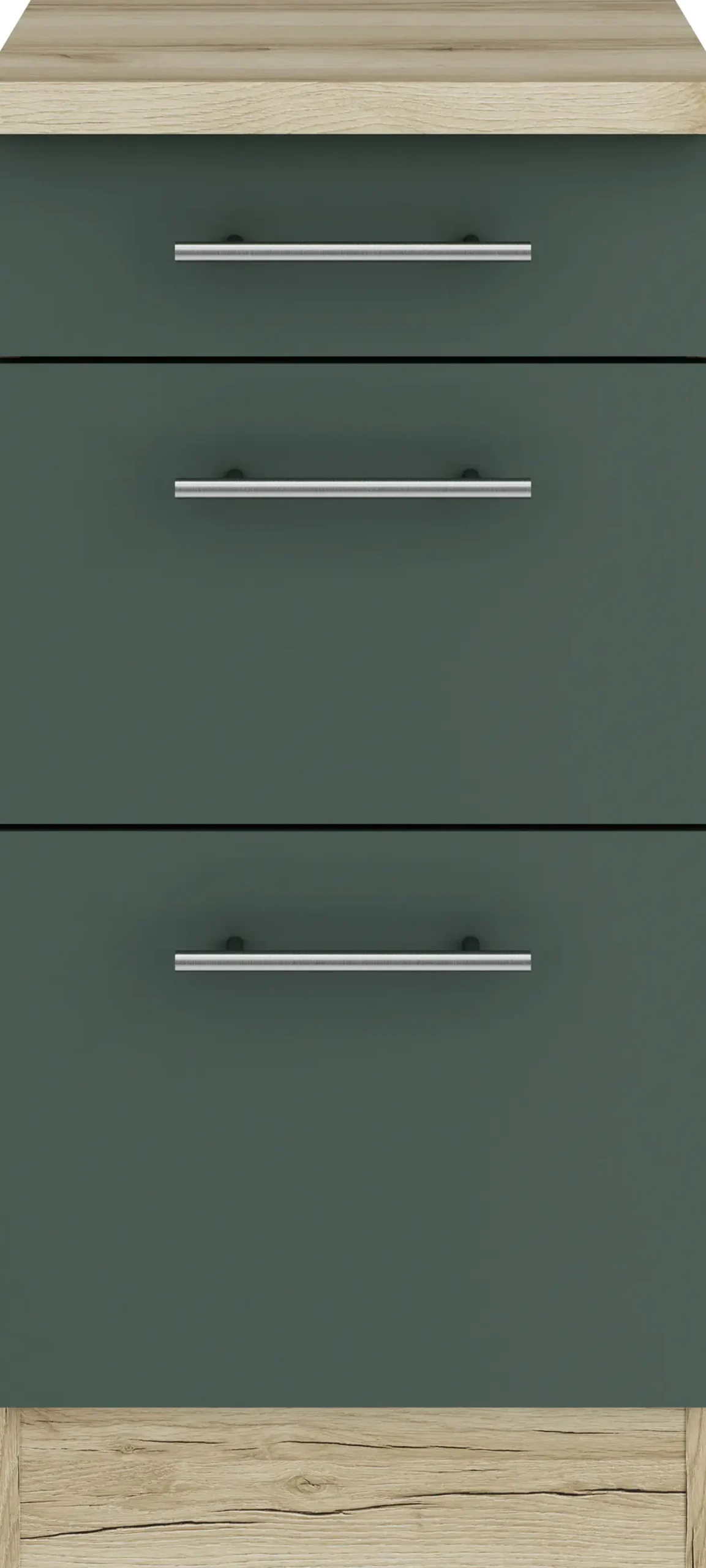 Optifit Unterschrank Savona 405 steingrün/eiche 40 cm
