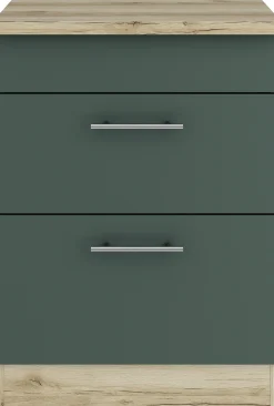 Optifit Unterschrank Savona 405 steingrün/eiche 60 cm