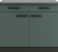 Optifit Unterschrank Verona 405 steingrün/anthrazit matt 100 cm