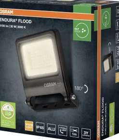 Osram Außenleuchte Endura Flood 30W PCR dunkelgrau warmweiß