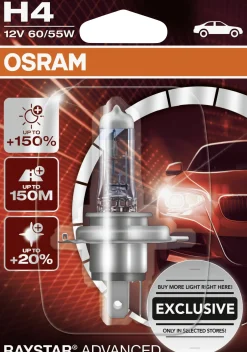 Osram GLL H4 Raystar Advanced +150% 12V 60/55W