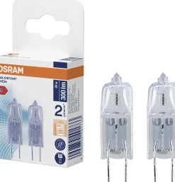 Osram Halogen Leuchtmittel Halostar Ofen Ø 1 x 3 cm 20 W dimmbar warmweiß - 2 Stk.