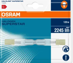 Osram Halogenlampe Haloline Superstar R7s 120W warmweiß, dimmbar, klar