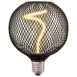 Osram LED Dekoleuchtmittel E27 Globe schwarz 3,5W dimmbar warmweiß